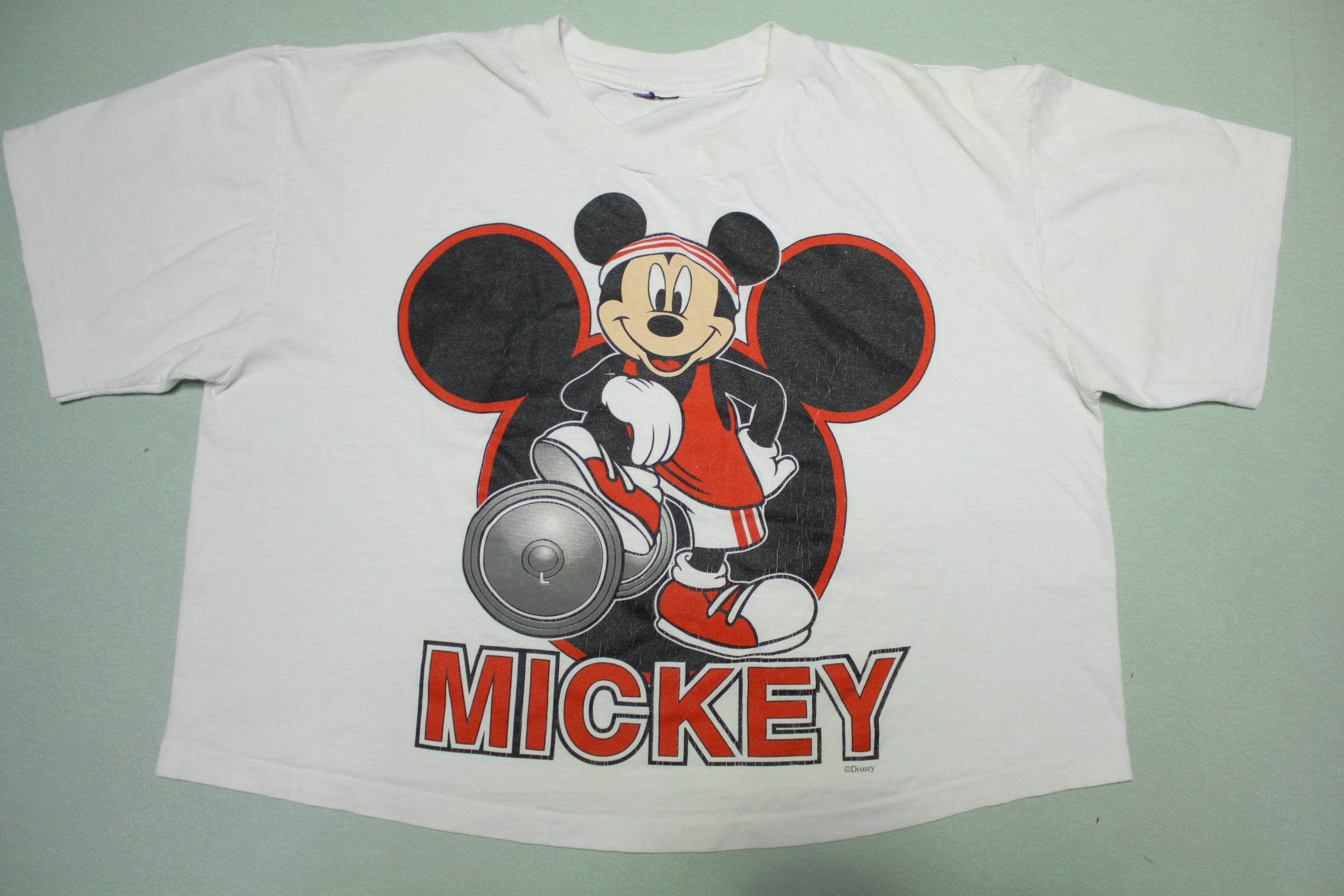 Mickey Mouse Vintage Disney Single Stitch Gym Work Out Dumbbell