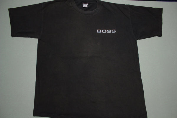 Boss 90's Vintage Made IN USA Designer Single Stitch T-Shirt