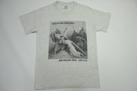 Take Up Your Cross Luke 9:23 Vintage 90's Anvil USA Jesus Tee T-Shirt