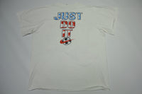 Nike Just Do It Vintage 90's Soccer Ball USA Grey Tag Single Stitch Made in USA T-Shirt