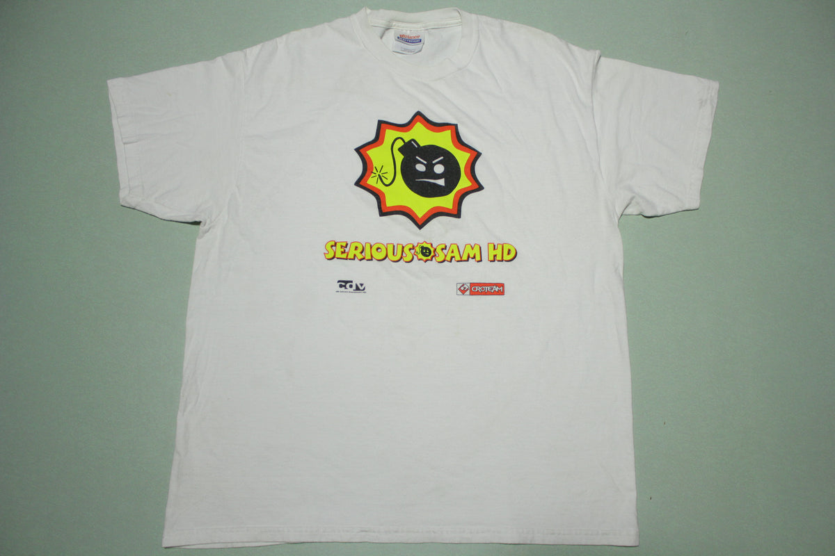 Serious Sam HD Vintage 2001 CDV Croteam Videogame Software Promo T-Shirt