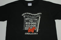 Red Dog Saloon Vintage 80s Juneau Alaska Swinging Doors USA Single Stitch T-Shirt