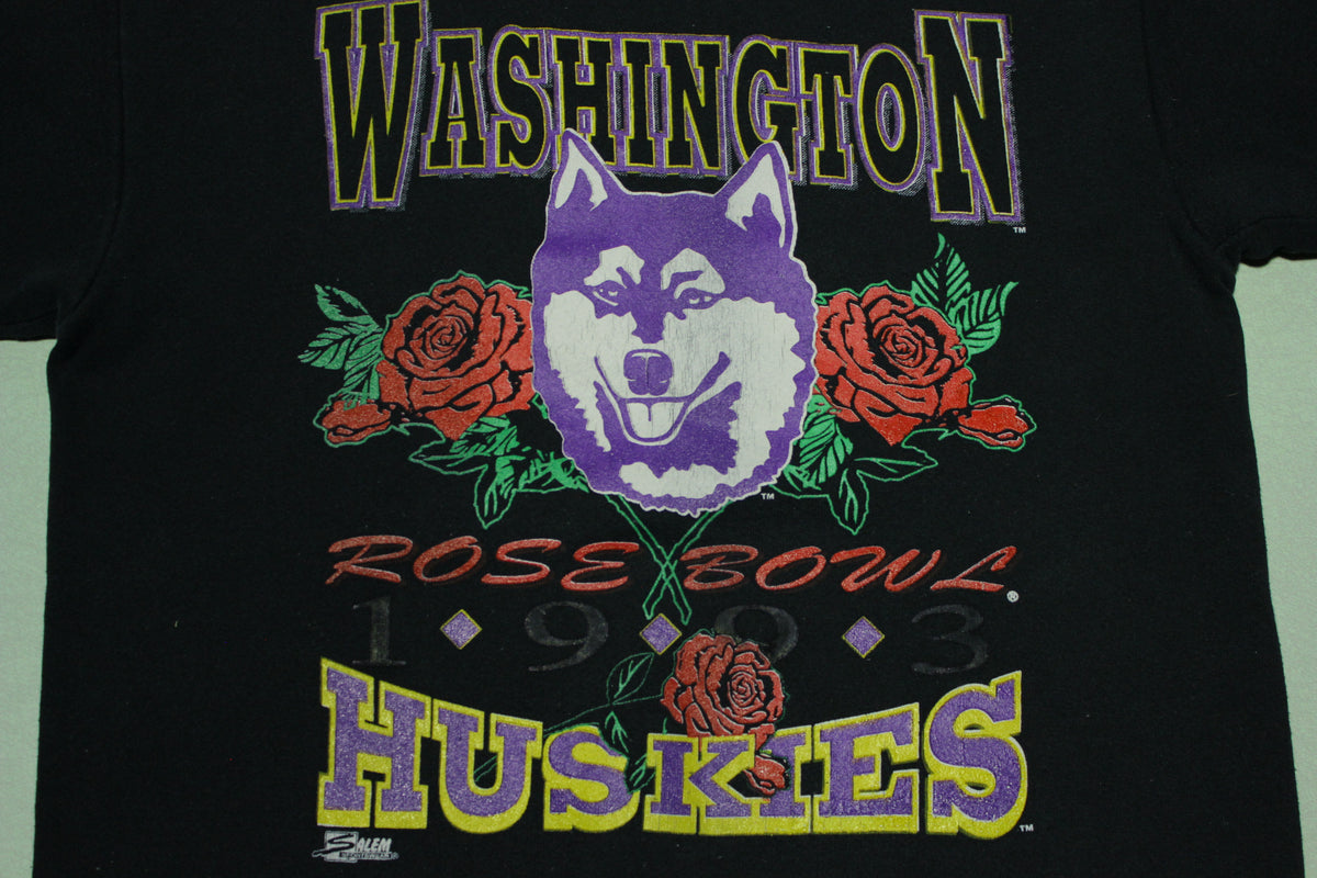 Washington Huskies Vintage UW 1993 Rosebowl Short Sleeve Crewneck Sweatshirt