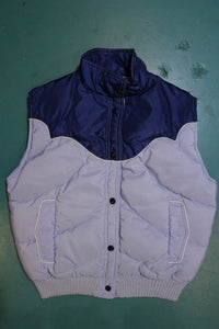 Tempco Made in USA Down Insulated 80's Vintage Western Ski Vest