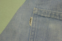 Levis Big E Talon 42 Zipper Vintage 60's Light Wash Denim Blue Jeans
