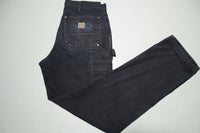 Carhartt B01 Double Knee Front Work Construction Utility Pants BLK Made in USA