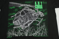 AH-1 Cobra Viper Vintage 90's Oneita War Helicopter Chopper 1990 USA T-Shirt