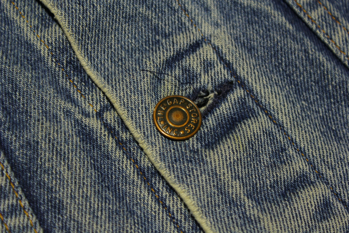 Gap Vintage 80's Denim Blue Jean Jacket