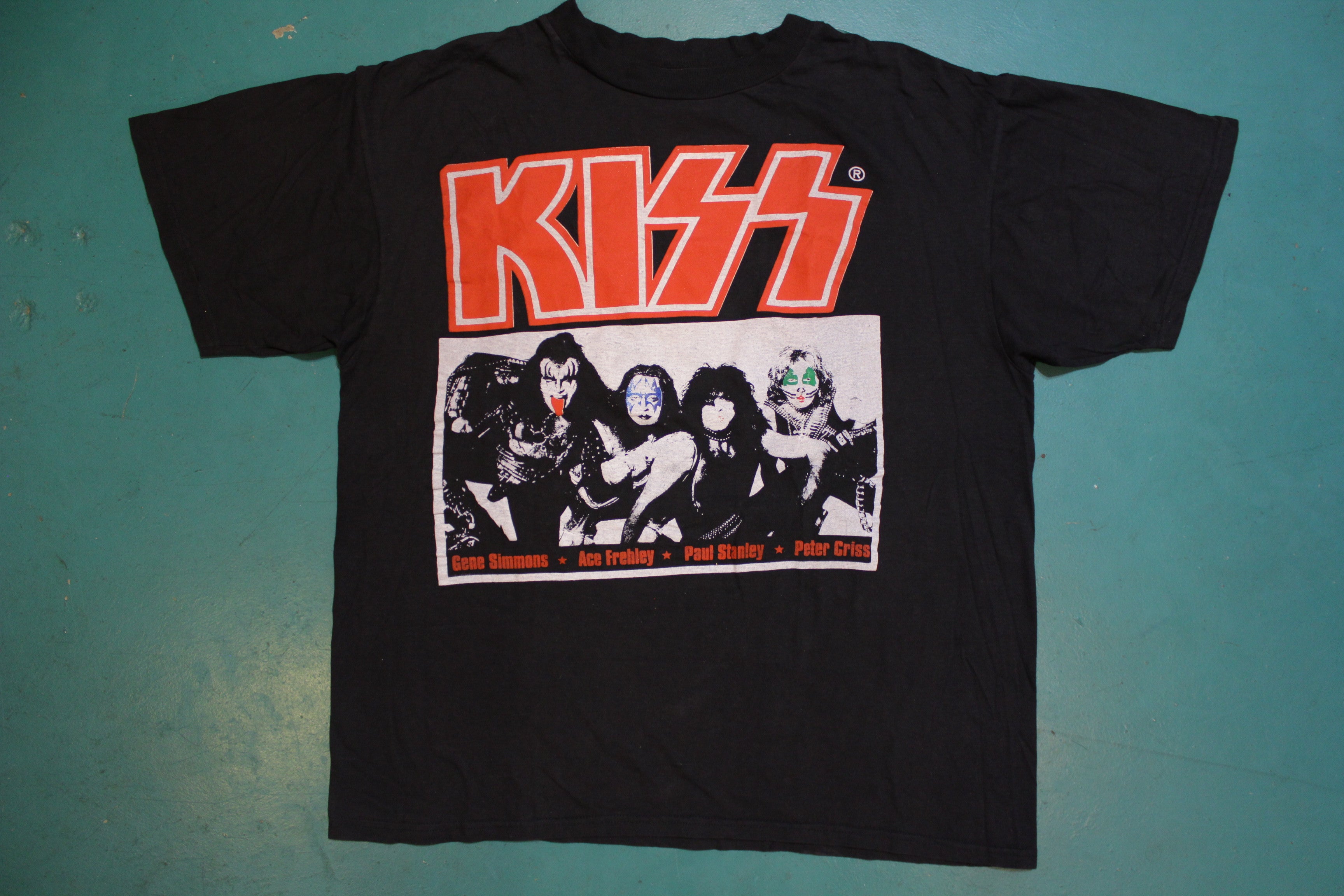 KISS Original Band 90's Vintage Graphic Alive Worldwide 96' 97