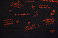 KISS Original Band 90's Vintage Graphic Alive Worldwide 96' 97' Tour T-shirt