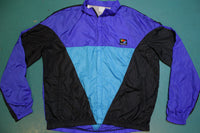 Bellwether 80s 90s Gray Tag Vented Bicycle Windbreaker Jacket Vibrant Colors
