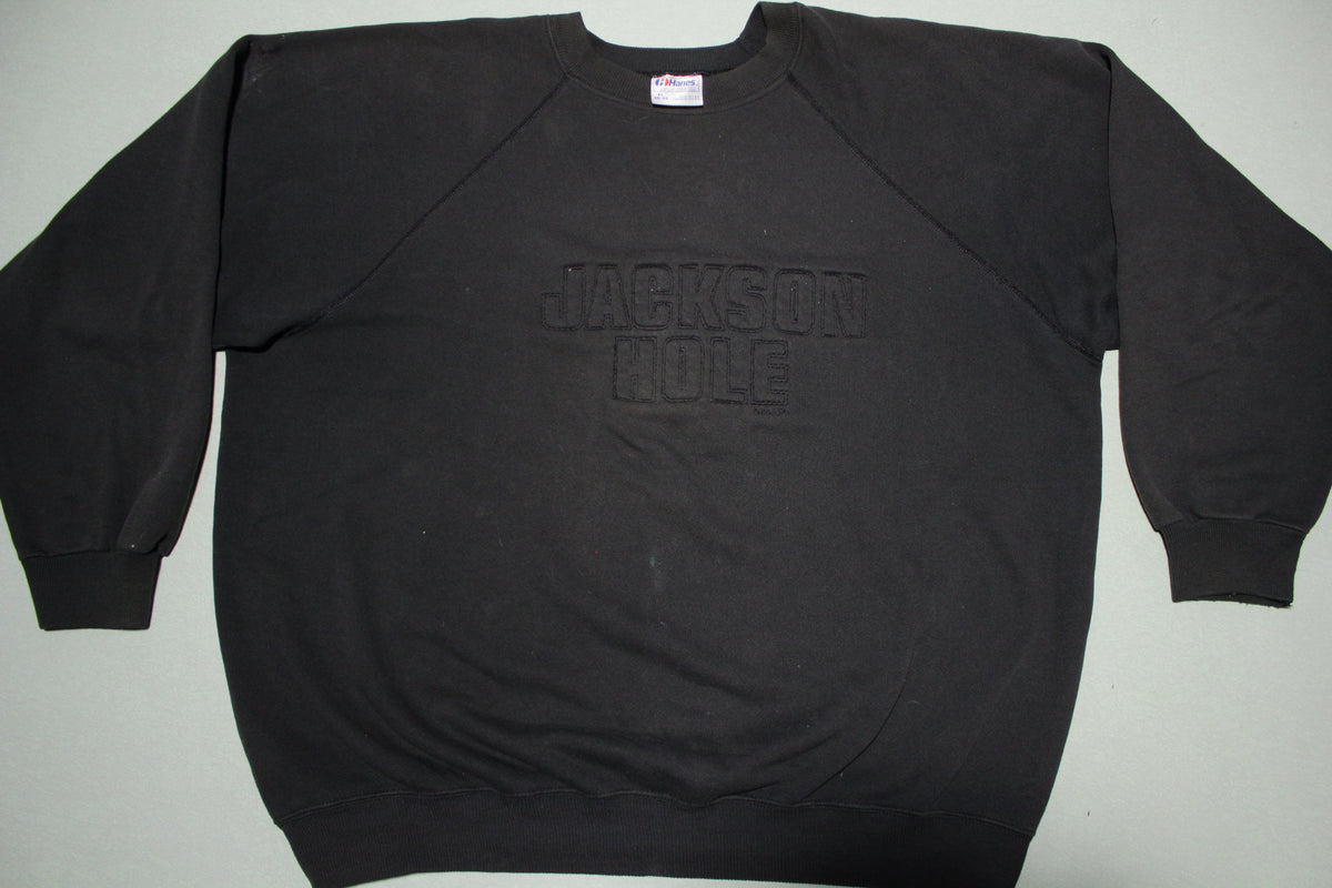 Jackson Hole Vintage Stitched 80's Hanes USA Crewneck Sweatshirt