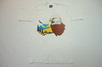 Bald Eagle Jeff Tabor Artist Vintage 90's Wilderness Single Stitch Screen Stars T-Shirt