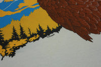 Bald Eagle Jeff Tabor Artist Vintage 90's Wilderness Single Stitch Screen Stars T-Shirt