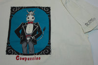 Cowpuccino Vintage 90's Lattees 1993 Oneita Made in USA Single Stitch Coffee T-Shirt