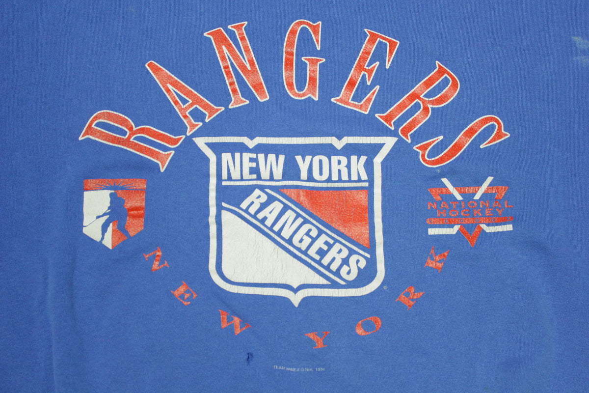 New York Rangers 1994 Hanes NHL Vintage Crewneck Hockey Sweatshirt
