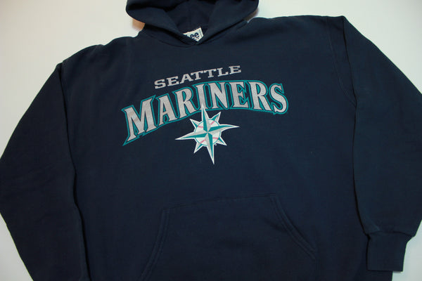 Seattle Mariners M's 1999 Lee Sport Vintage 90's Pullover Hoodie Sweatshirt.