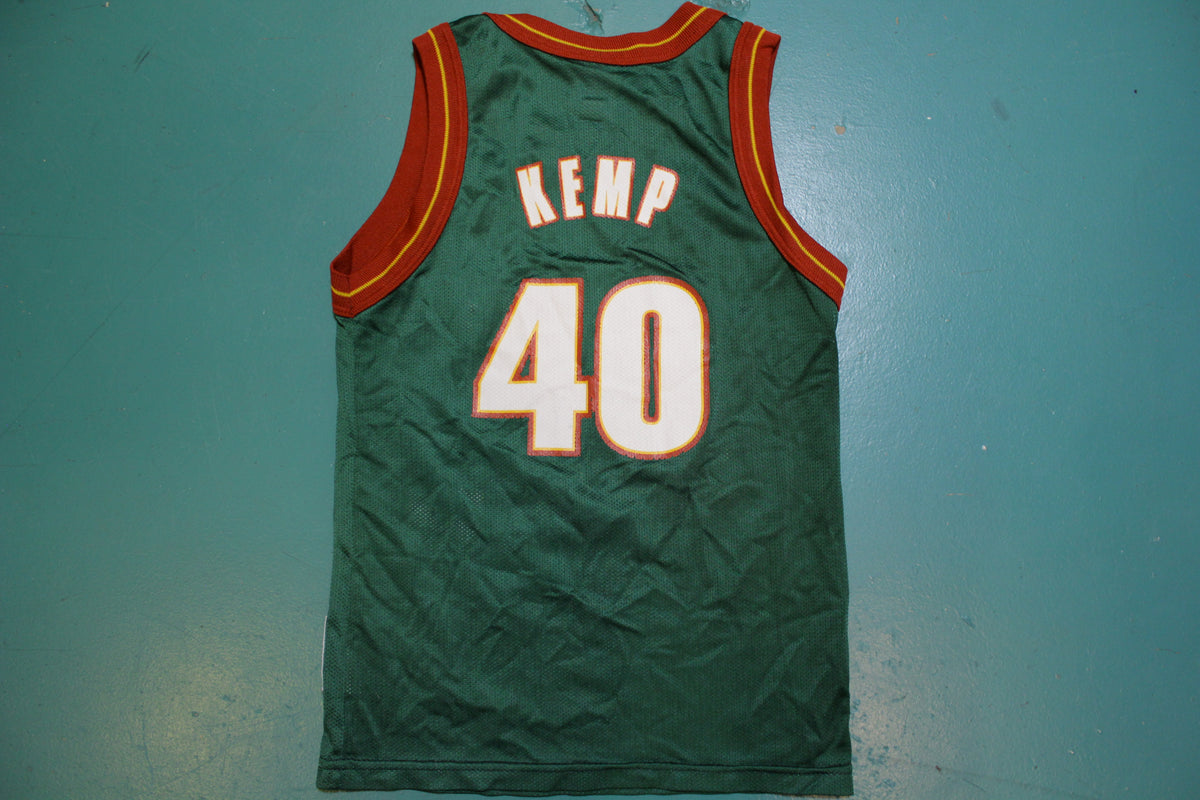 Shawn Kemp Champion Seattle Sonics Basketball Jersey 90's Youth Size