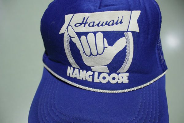 Hang Loose Hawaii Corded Vintage 80's Adjustable Back Snapback Hat