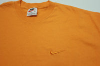 Nike Basic Essential Embroidered Swoosh Check Vintage 90's Bright Orange T-Shirt