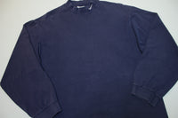 Nike Mock Turtle Neck Center Swoosh Embroidered Check Vintage 90's USA Made T-Shirt