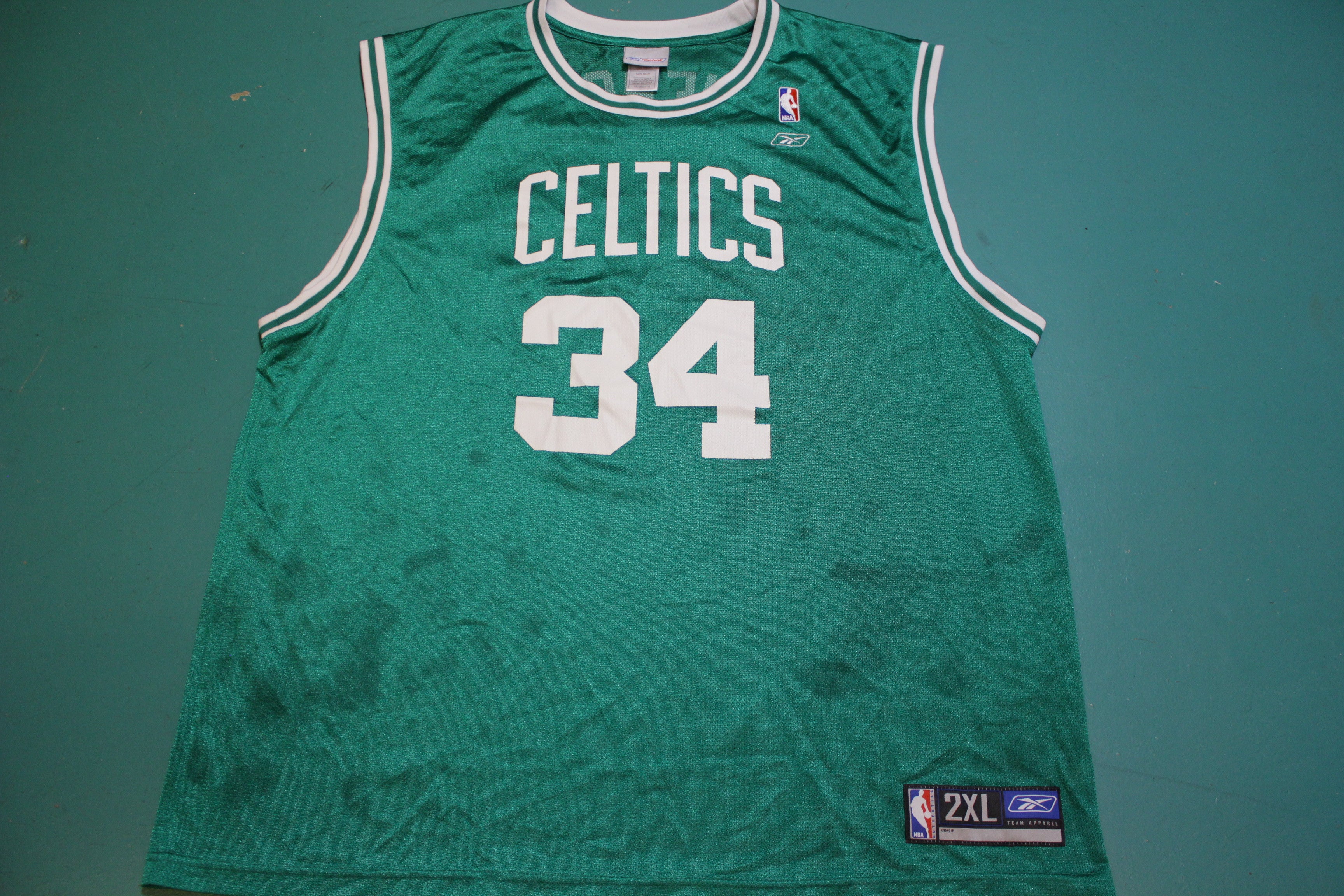 Boston Celtics Pierce Jersey LARGE Basketball Shirt Trikot Maillot Reebok  ig93