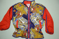 Misty Valley Sport Vintage Bling Print 90's Windbreaker Jacket