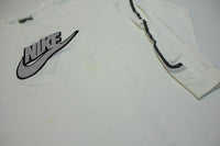 Nike Puff Raised Logo Swoosh Spellout Vintage Y2K Silver Tag Long Sleeve T-Shirt