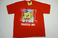 SpongeBob Square Pants Squeeze Me Vintage 2002 Deadstock w/Tags Nickelodeon T-Shirt