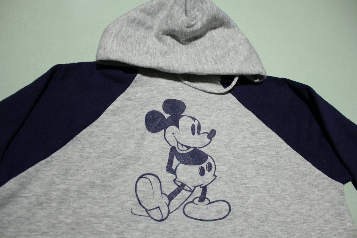 Mickey Mouse Vintage 80's Raglan Disney Casuals Hoodie Sweatshirt