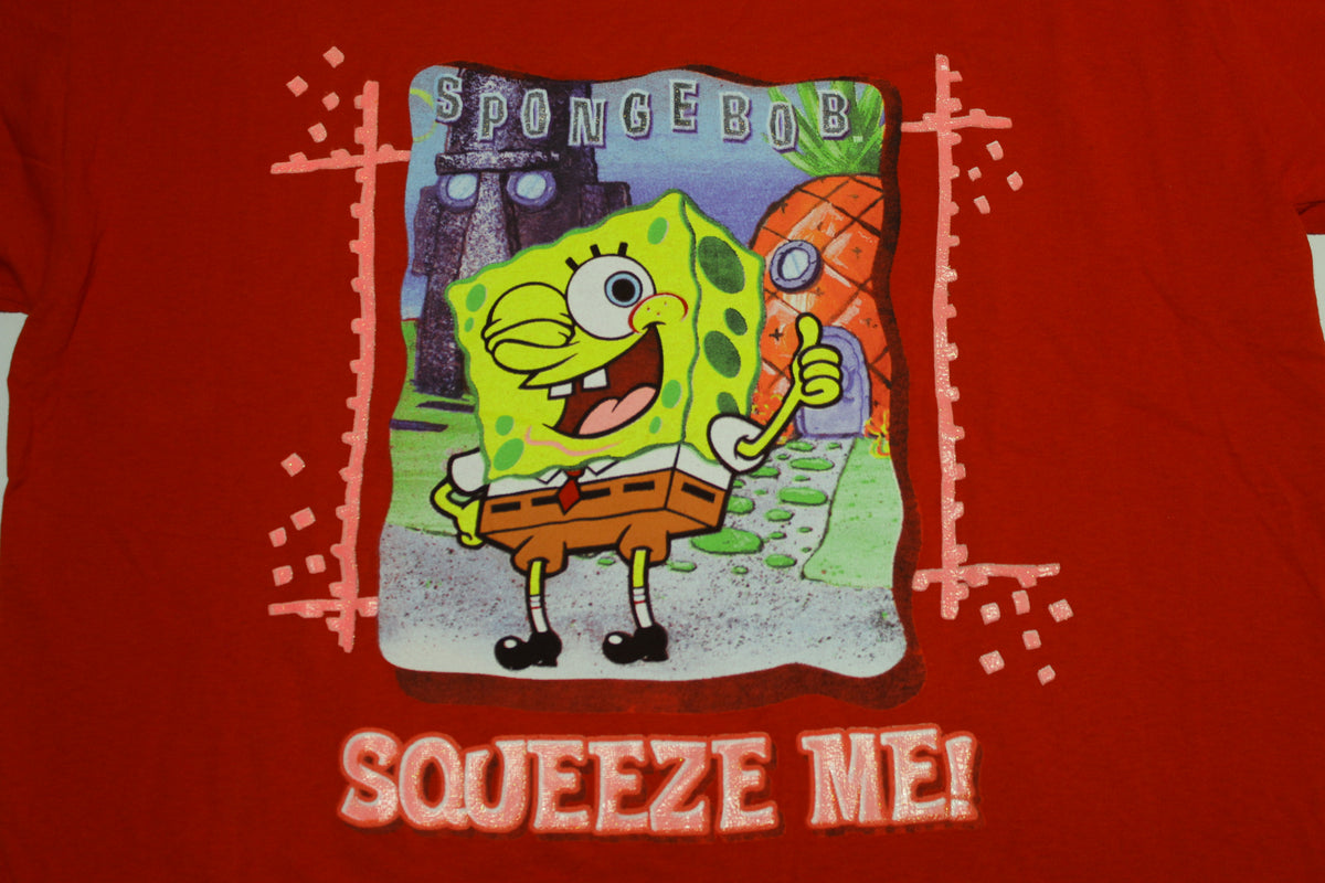 SpongeBob Square Pants Squeeze Me Vintage 2002 Deadstock w/Tags Nickelodeon T-Shirt
