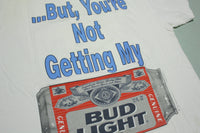 Bud Light I Love You Man Vintage 90's Beer Can Shirt