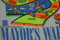 Portland Marathon 1989 Vintage Oregon Runners Club Mayors Walk T-Shirt