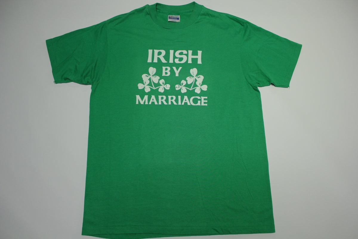 Irish By Marriage Vintage 80's Hanes Fifty-Fifty Single Stitch T-Shirt