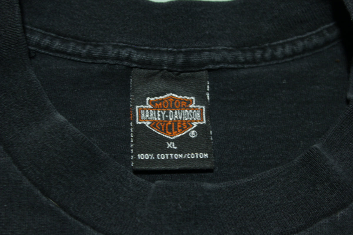 Harley Davidson Danbury Connecticut Vintage 1995 90's Single Stitch USA Made T-Shirt