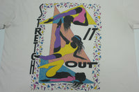 Stretch It Out Vintage 80's Flash Dance Jane Fonda Aerobics Vintage New Wave T-Shirt