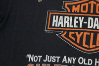 Harley Davidson Stronger Than All Vintage 1995 90's Single Stitch USA Made T-Shirt