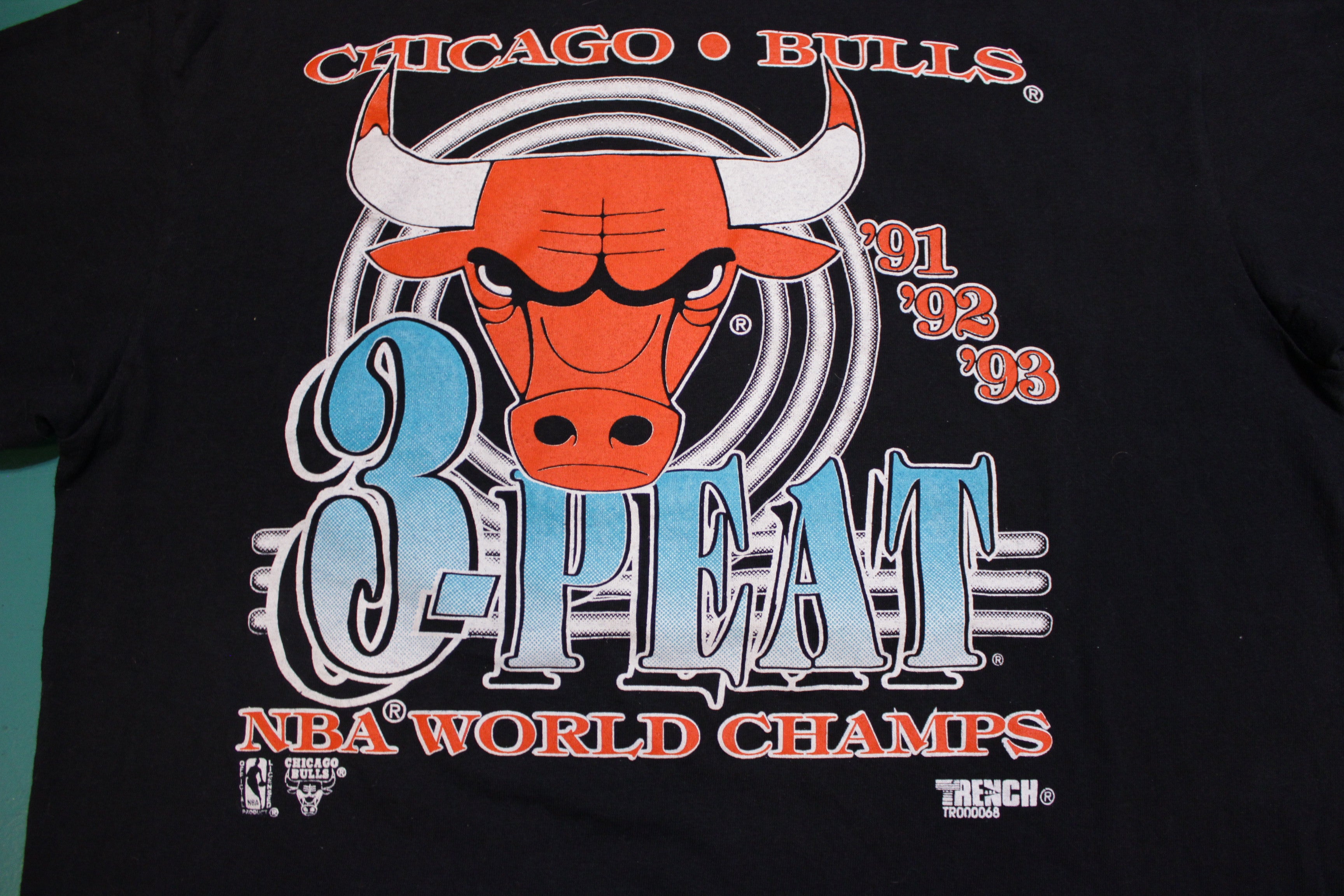 Bulls 3 peat t hot sale shirt