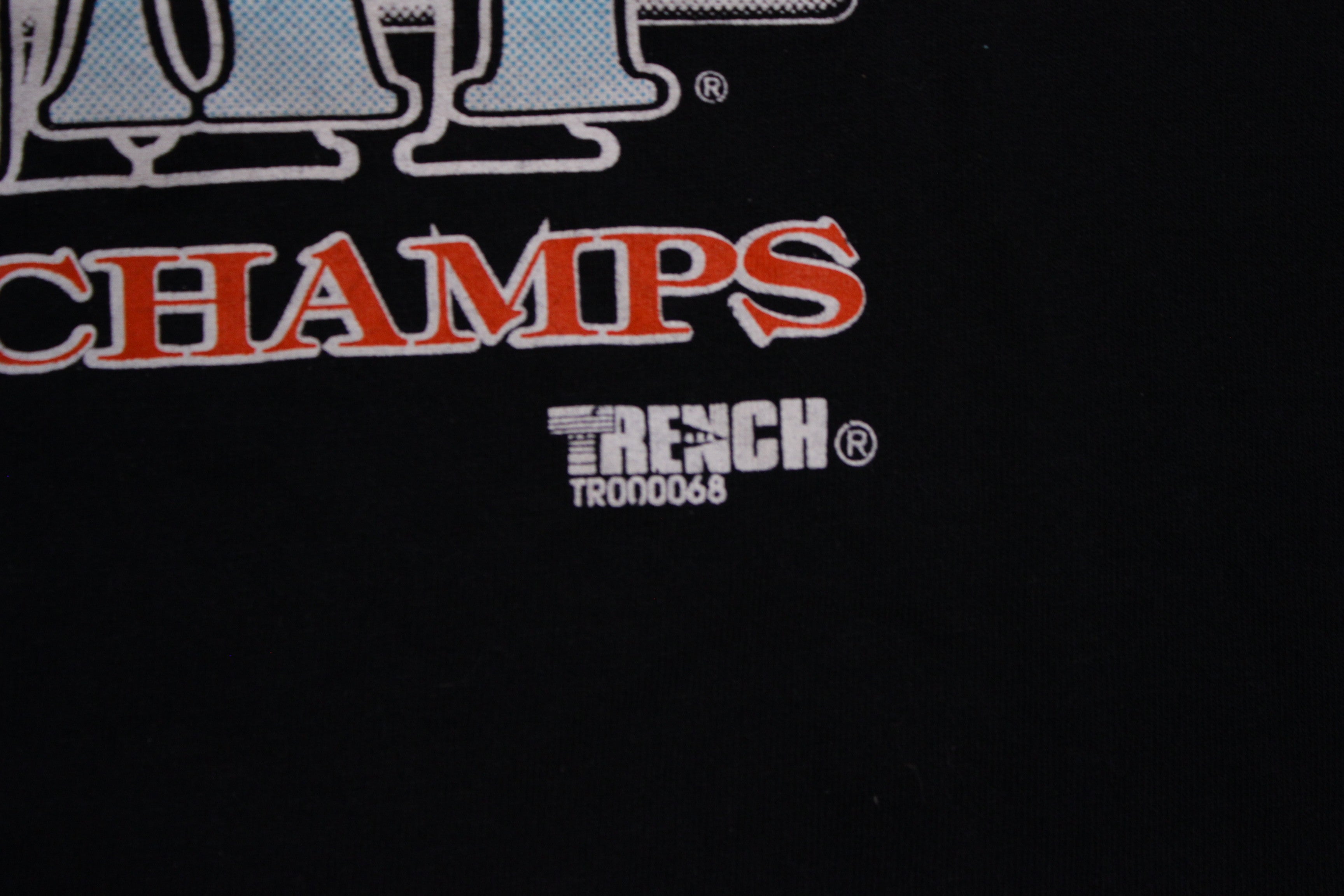 Chicago Bulls 3-Peat NBA World Champs 90's Vintage Graphic Trench