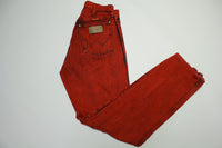 Wrangler Vintage 80's Red Over Dye 14MWZRE Rodeo Cowboy Jeans