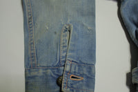 Brittania Sportswear Vintage 70's Disco Buckle Back Chore Denim Jeans Jacket