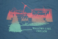 Wallowa Lake Oregon Vintage 90s Screen Stars Single Stitch Tourist T-Shirt