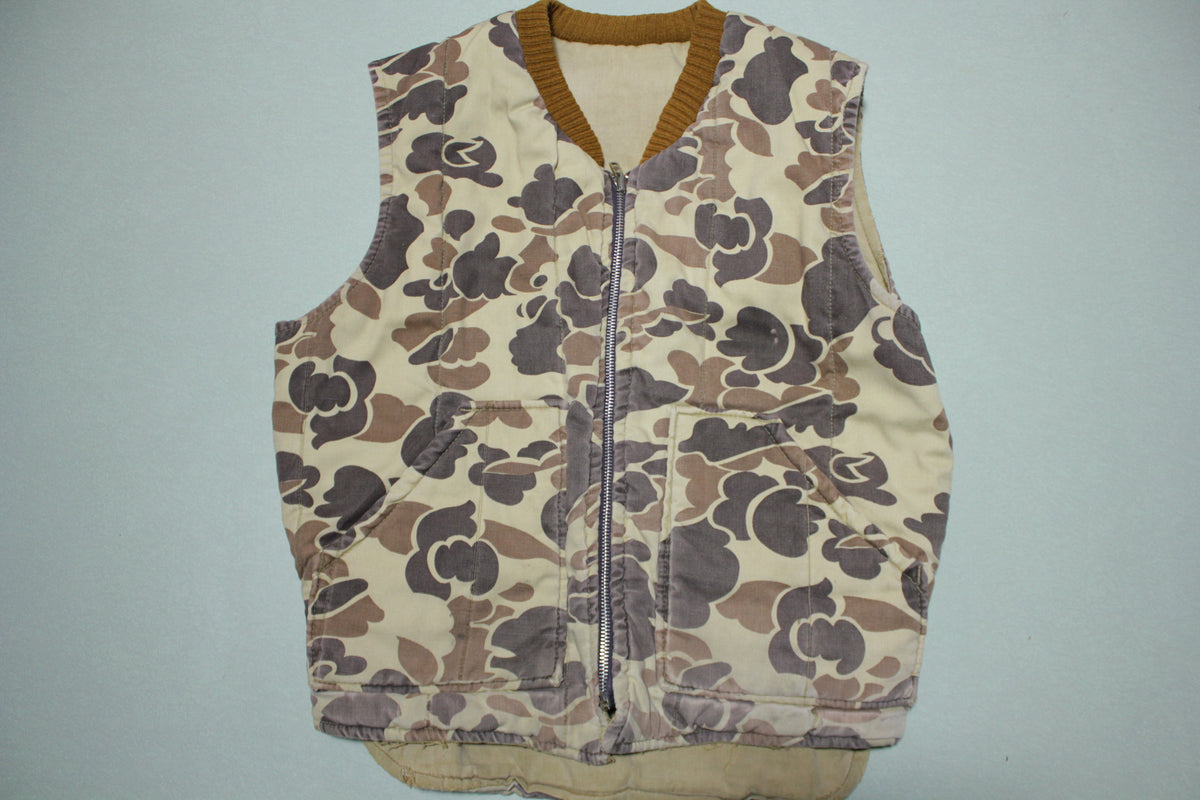 Walls Blizzard Pruf USA Reversible Quilted Camo Hunting Work Vest