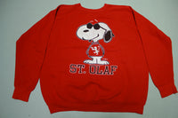 Snoopy Peanuts St. Olaf Vintage 1971 Artex 70's 80's Crewneck Cartoon Sweatshirt