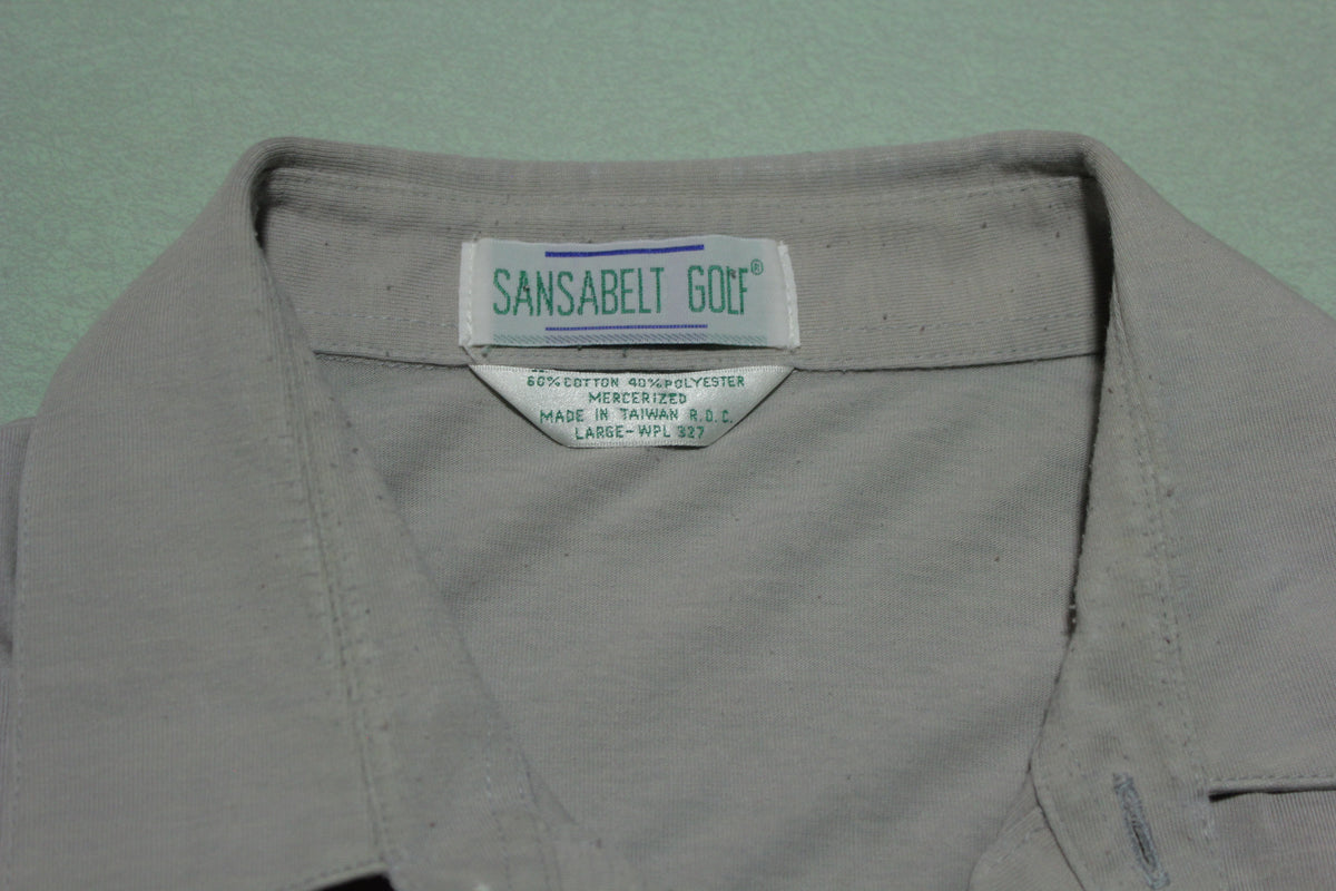 Sansabelt Vintage 80's Striped Golf Polo Shirt
