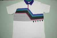 Van Heusen Editions Vintage 90's Striped Golf Polo Tennis Shirt