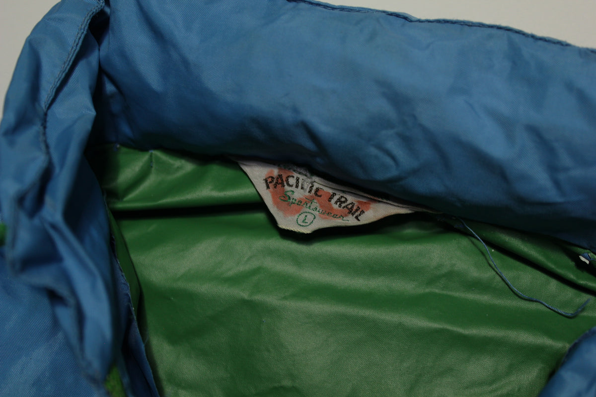 Pacific Trail Nylon Hooded Vented 70's Windbreaker Jacket