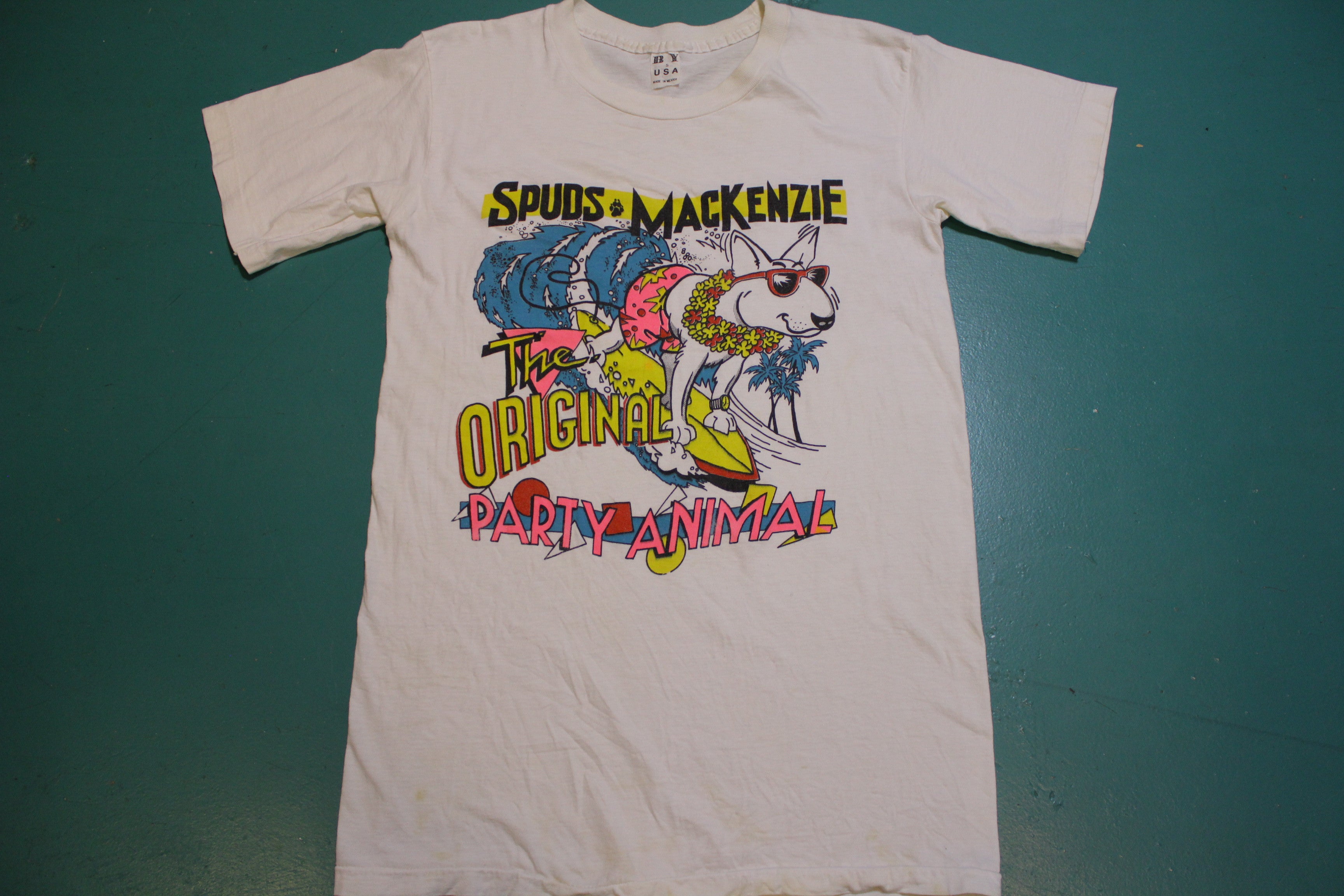 Spuds Mackenzie The Originial Party Animal Vintage 80's Bud Light