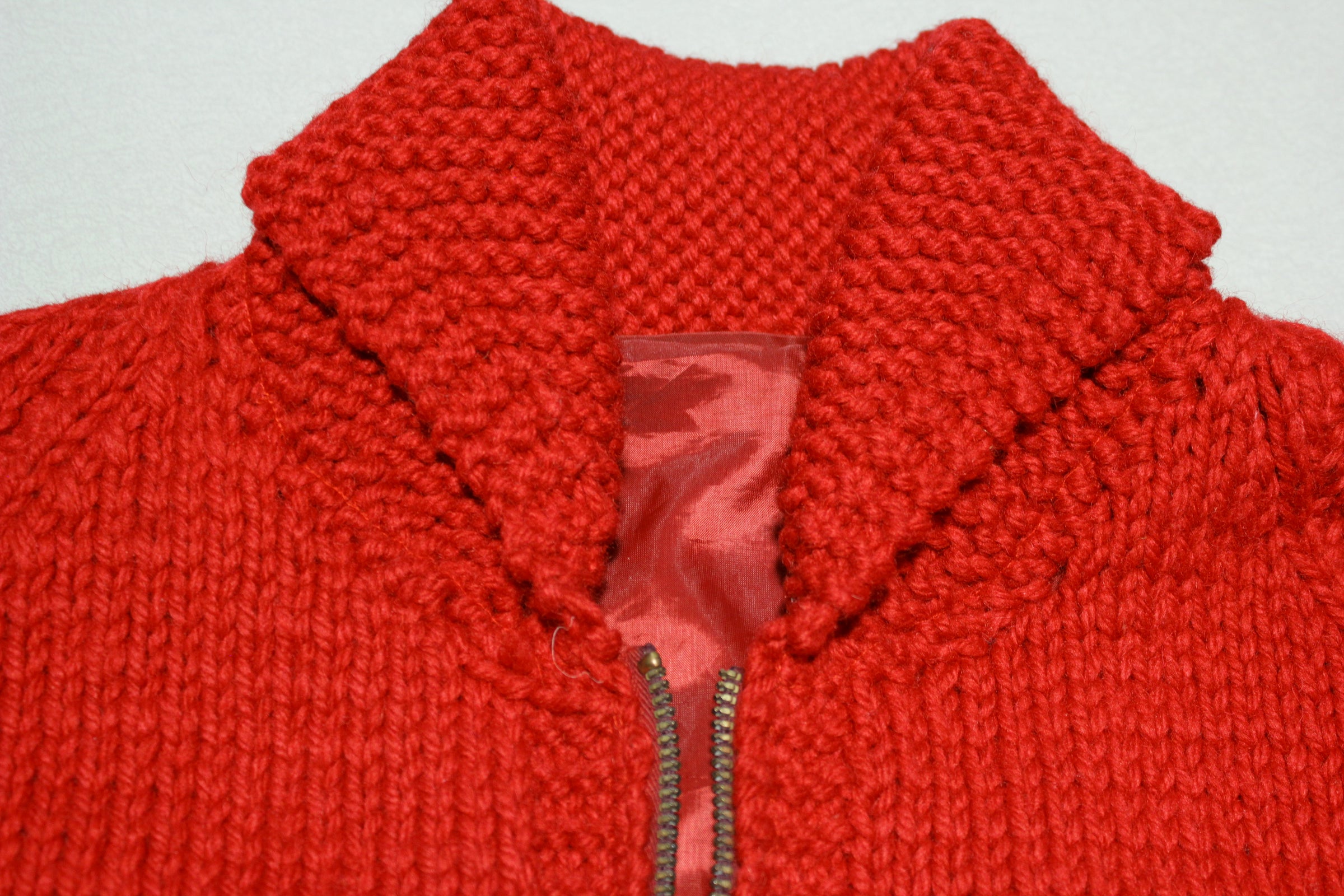 Alaska Cowichan Vintage Hand Knit Zip Front Cardigan Sweater Dahl Ram ...