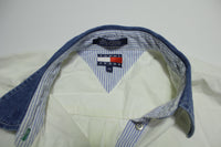 Tommy Hilfiger Jeans Vintage 90's Womens Embroidered Pocket Button Up Shirt